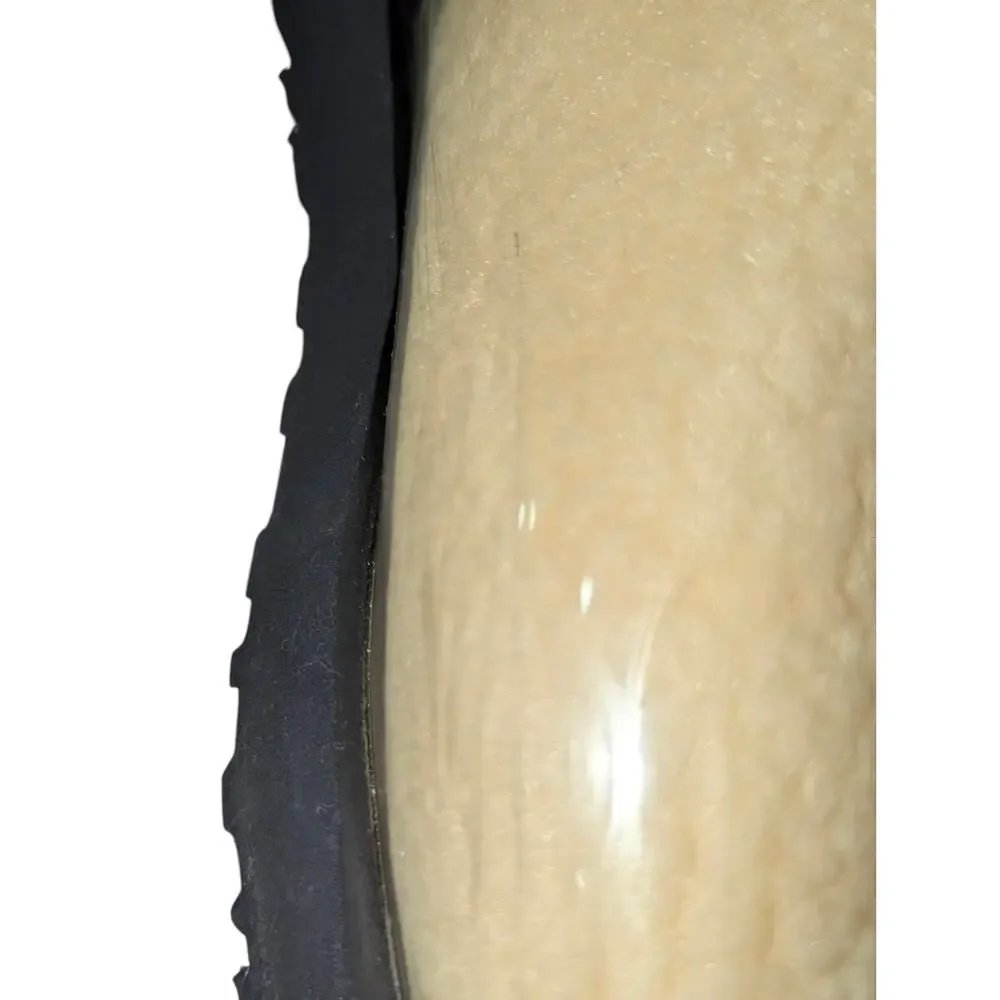 Ugg Classic Mini Clear Natural /Black Women’s Waterproof Rain Boots US 8 Good